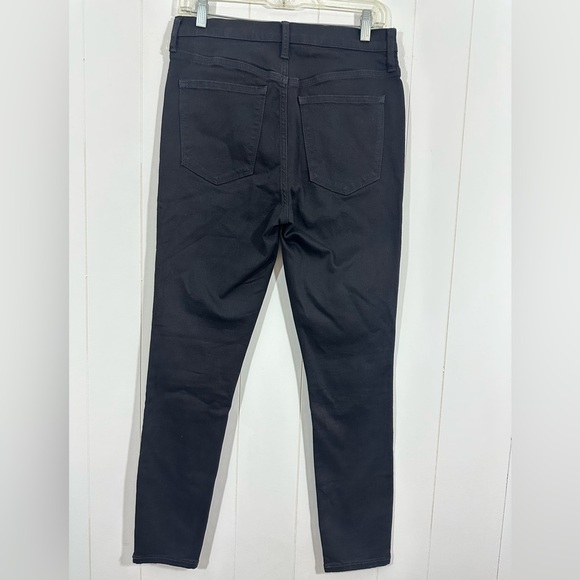 J Crew 9" High Rise Ankle Skinny Jeans Womens Size 28 Stretch Black Denim - Picture 4 of 11